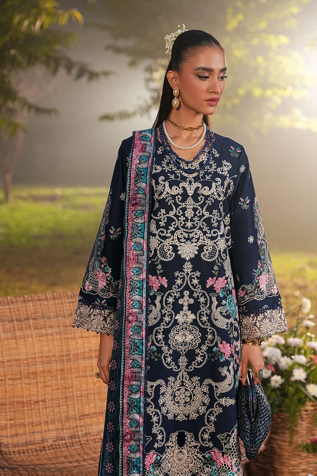 Ramsha Ghazal Lawn 26/G 606/Silk Dupatta