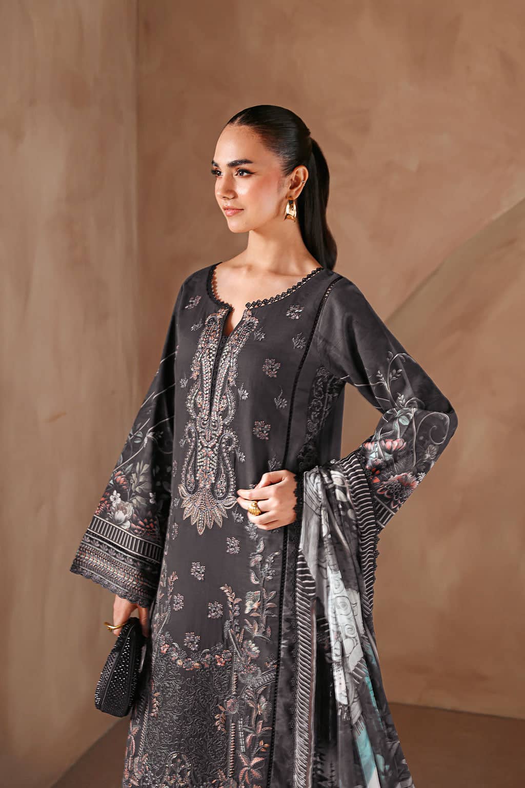 Mashaal Lawn by Ramsha Vol 15/Chiffon Dupatta L-1506