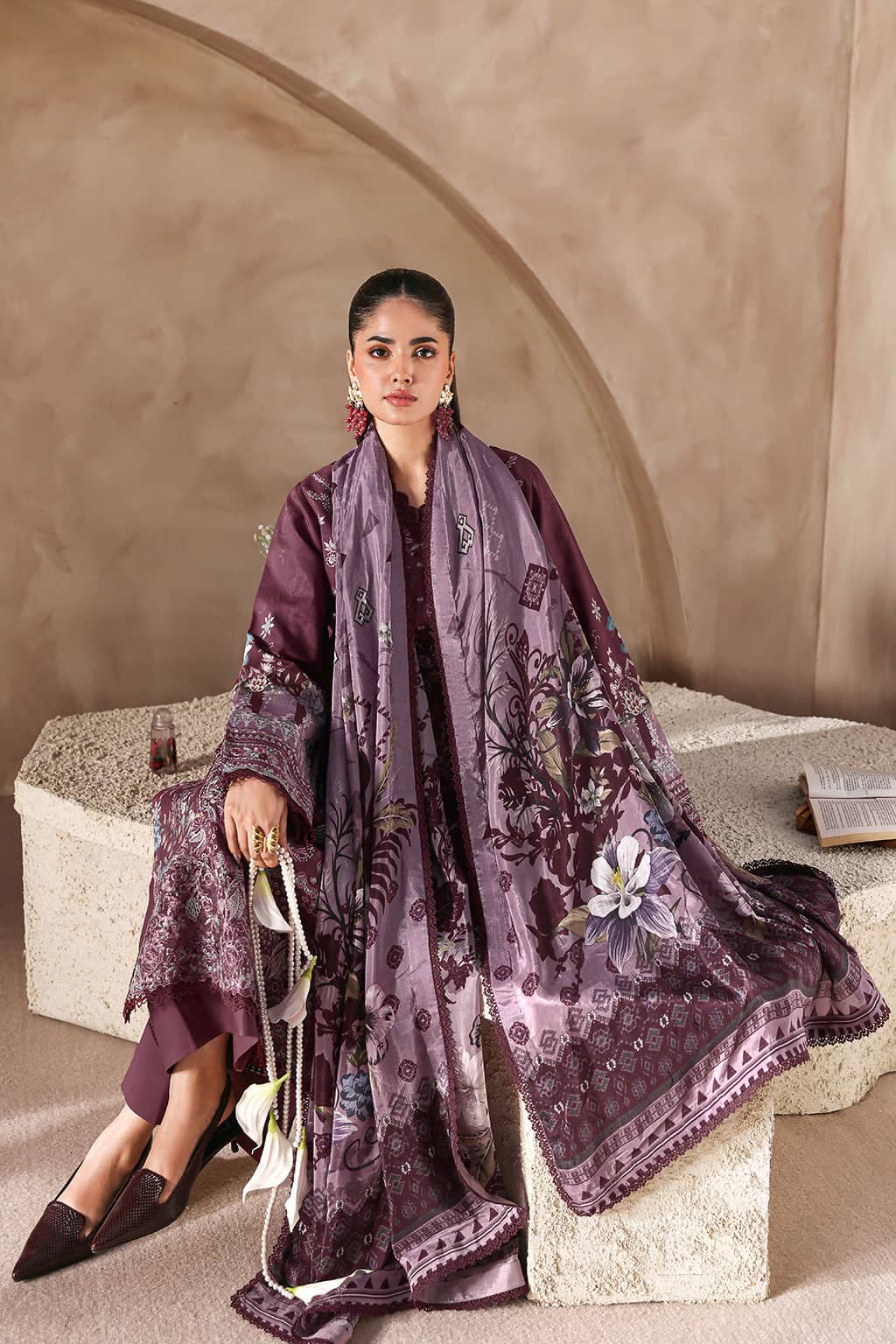 Mashaal Lawn by Ramsha Vol 15/Chiffon Dupatta L-1507