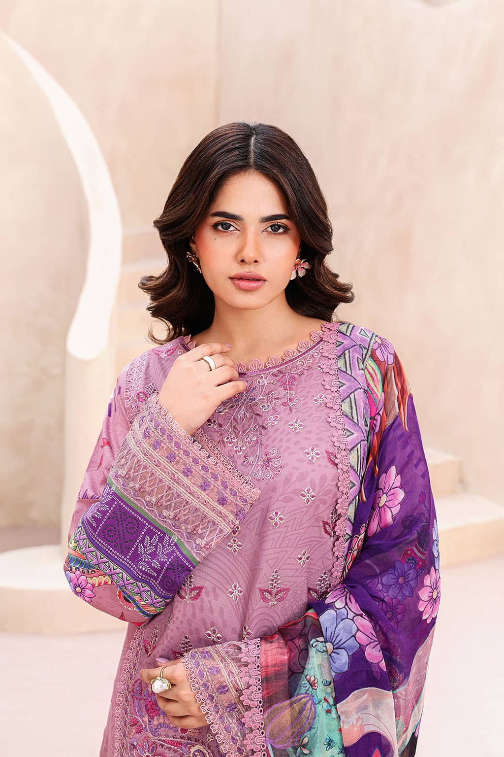 Mashaal Lawn by Ramsha Vol 15/Chiffon Dupatta L-1508