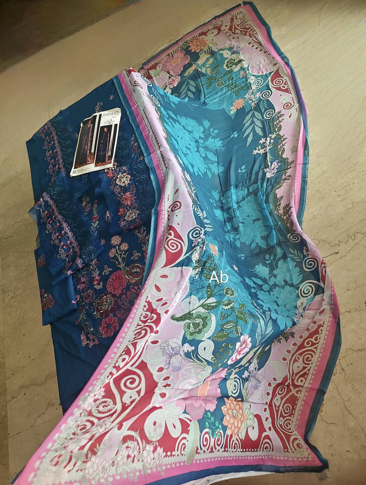 Sale‼️Open Pic/Ramsha Andaz Lawn 26/Z1405/Chiffon Dupatta