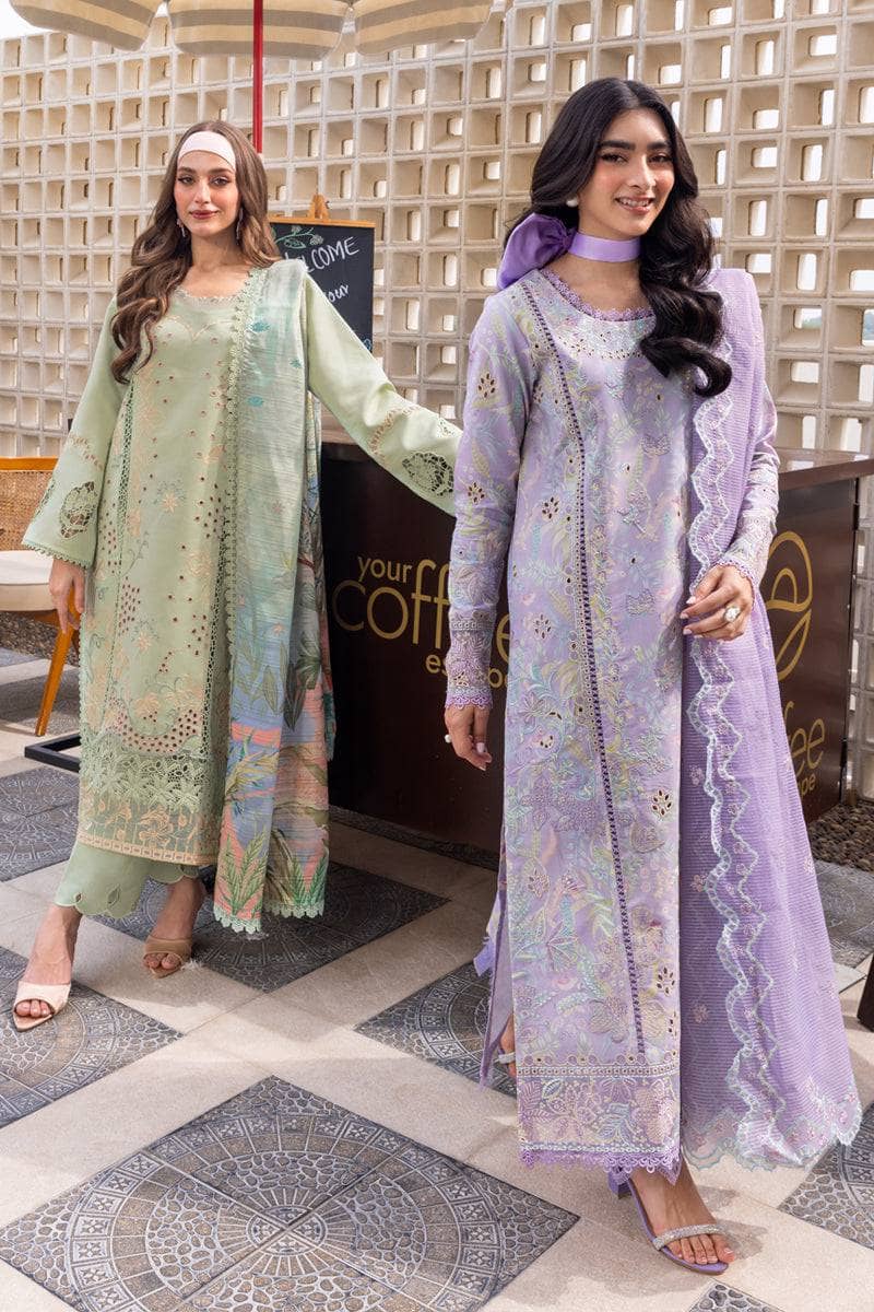 Rang Rasiya Carnation Lawn 25/Vol 2/D 11/Lily/Lilac/Karandi Dupatta