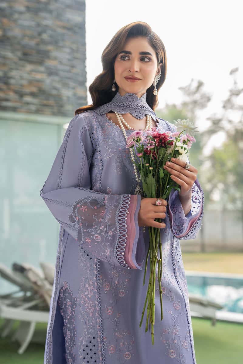 Rang Rasiya Carnation Lawn 26/Mila/Voilet/Chiffon Dupatta