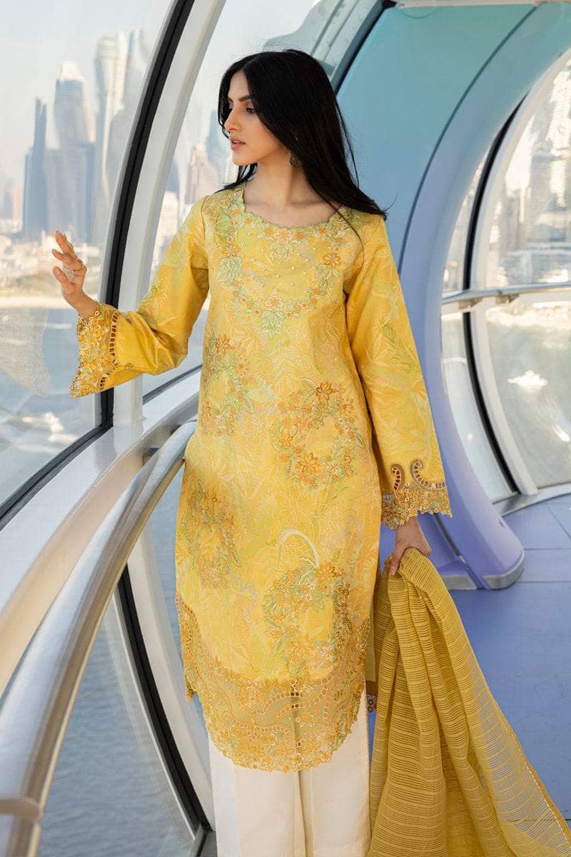 Rang Rasiya Carnation Lawn Pakistani Suits Rang Rasiya Carnation Lawn/Liana/Yellow