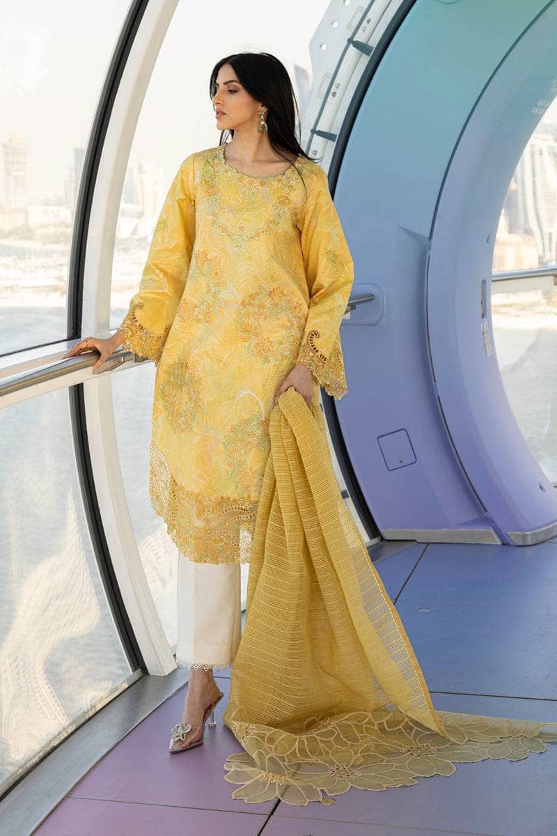 Rang Rasiya Carnation Lawn Pakistani Suits Rang Rasiya Carnation Lawn/Liana/Yellow
