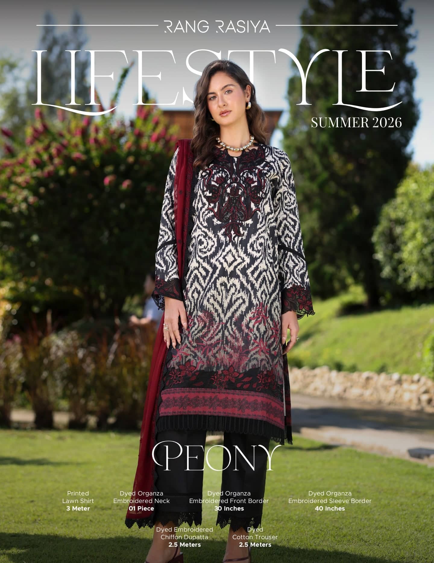 Rang Rasiya Lifestyle 26/Peony/Smoked Black