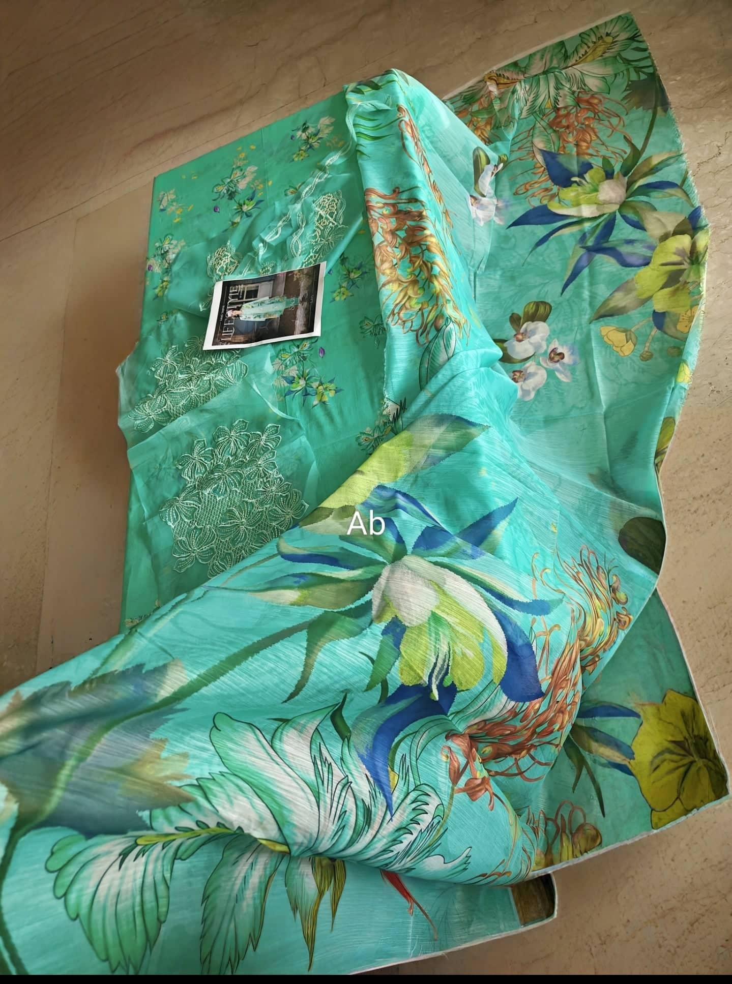 Open Pic/Rang Rasiya Lifestyle 26/Sage/Sea Foam