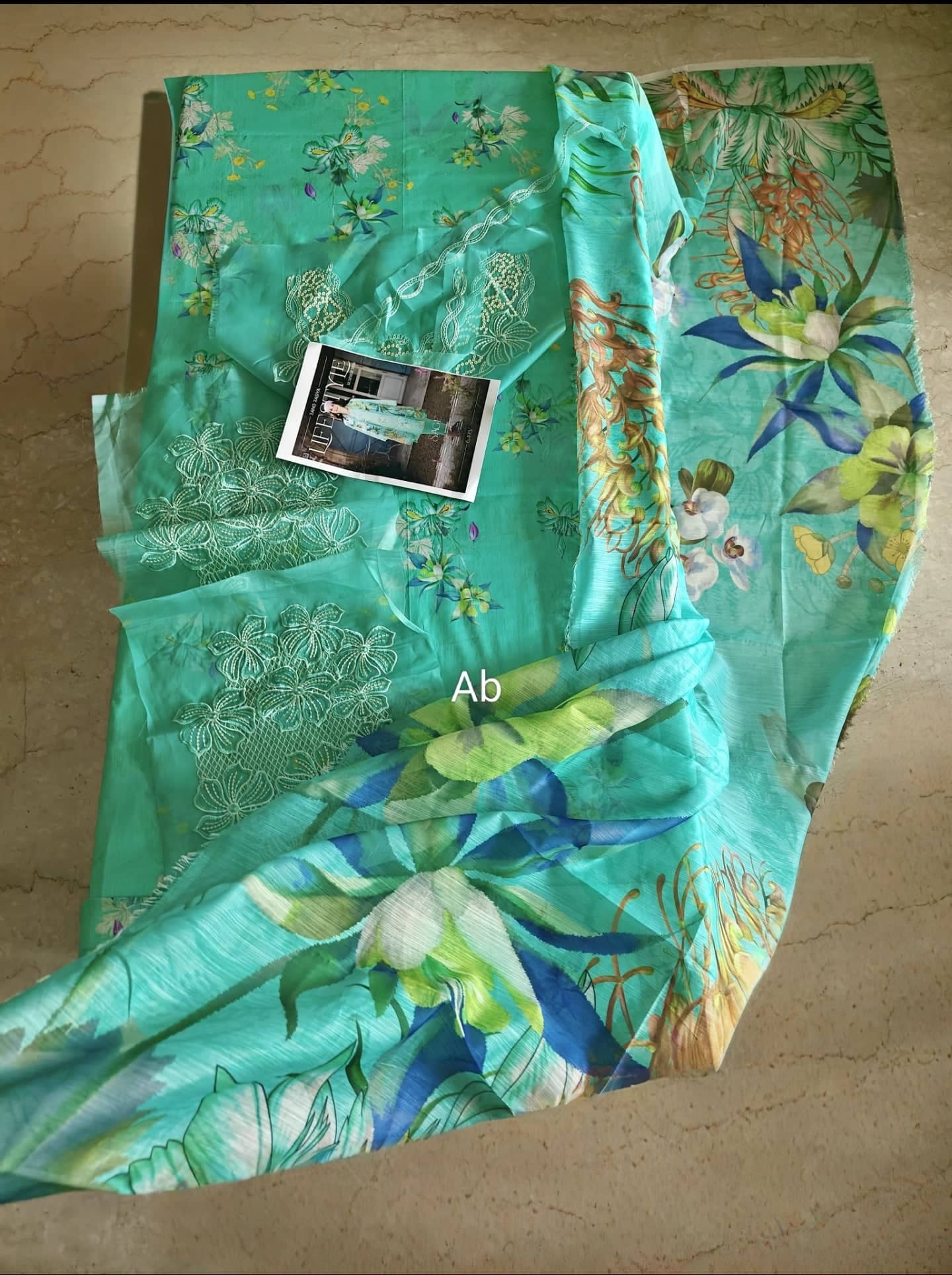 Open Pic/Rang Rasiya Lifestyle 26/Sage/Sea Foam