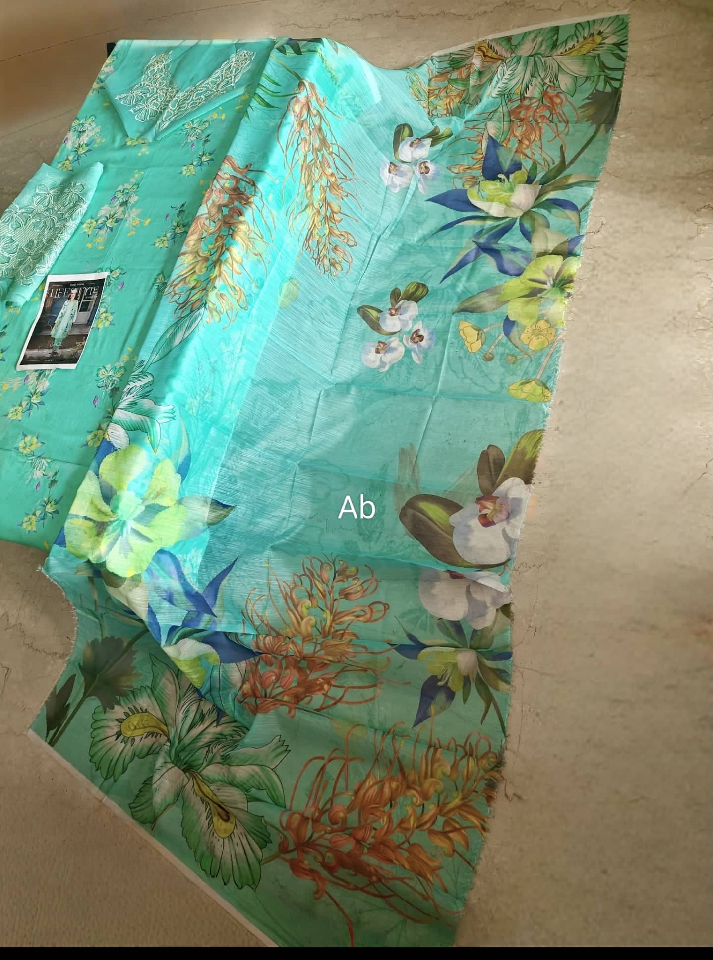 Open Pic/Rang Rasiya Lifestyle 26/Sage/Sea Foam