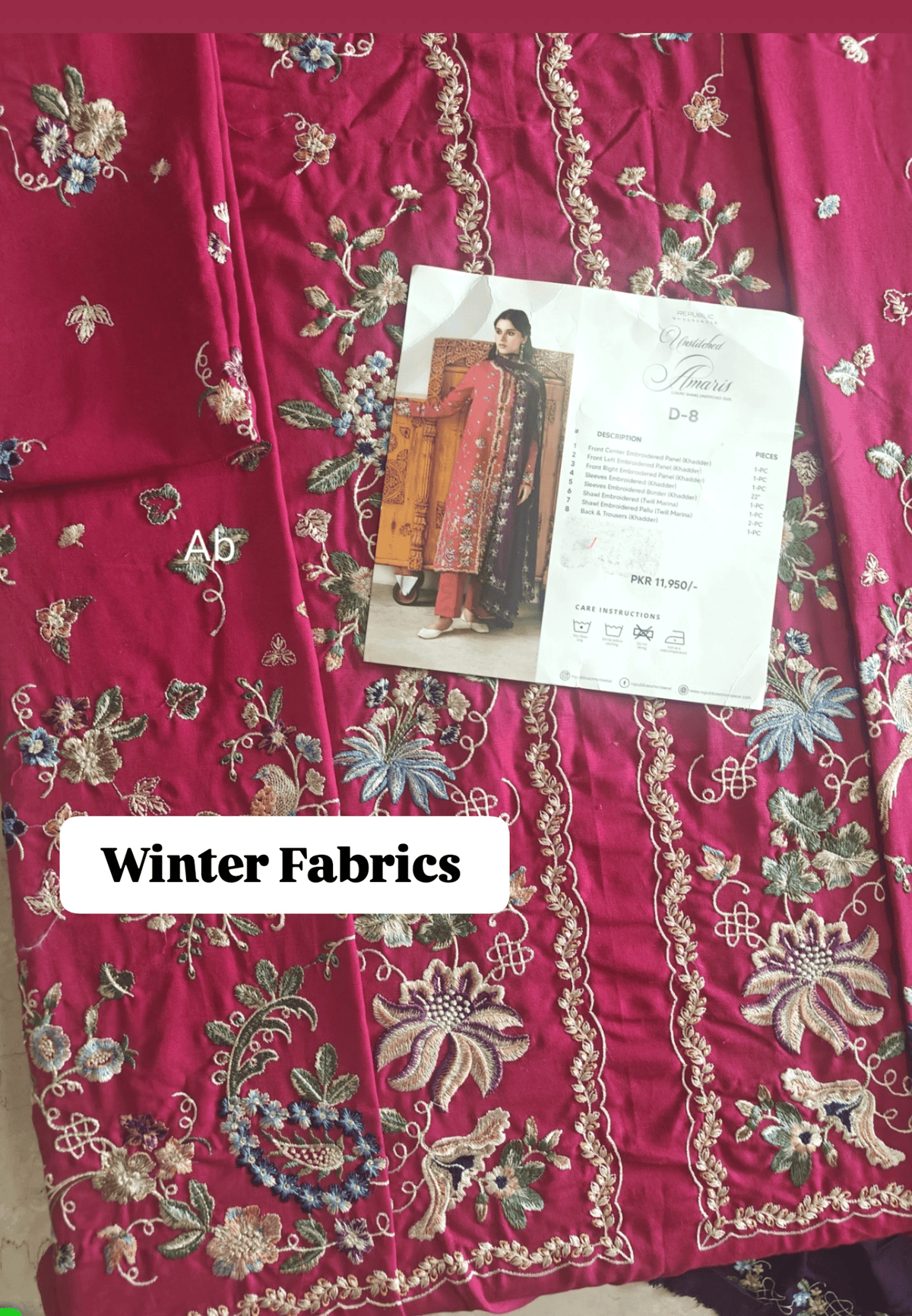 Open Pic/Republic Womens Wear Amaris/Winter/Elaria/Multi/Khaddar