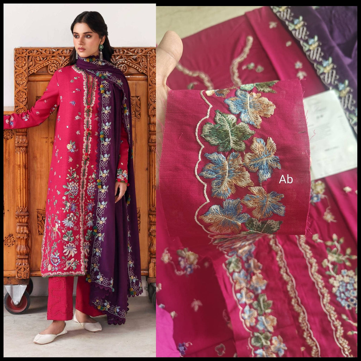 Open Pic/Republic Womens Wear Amaris/Winter/Elaria/Multi/Khaddar