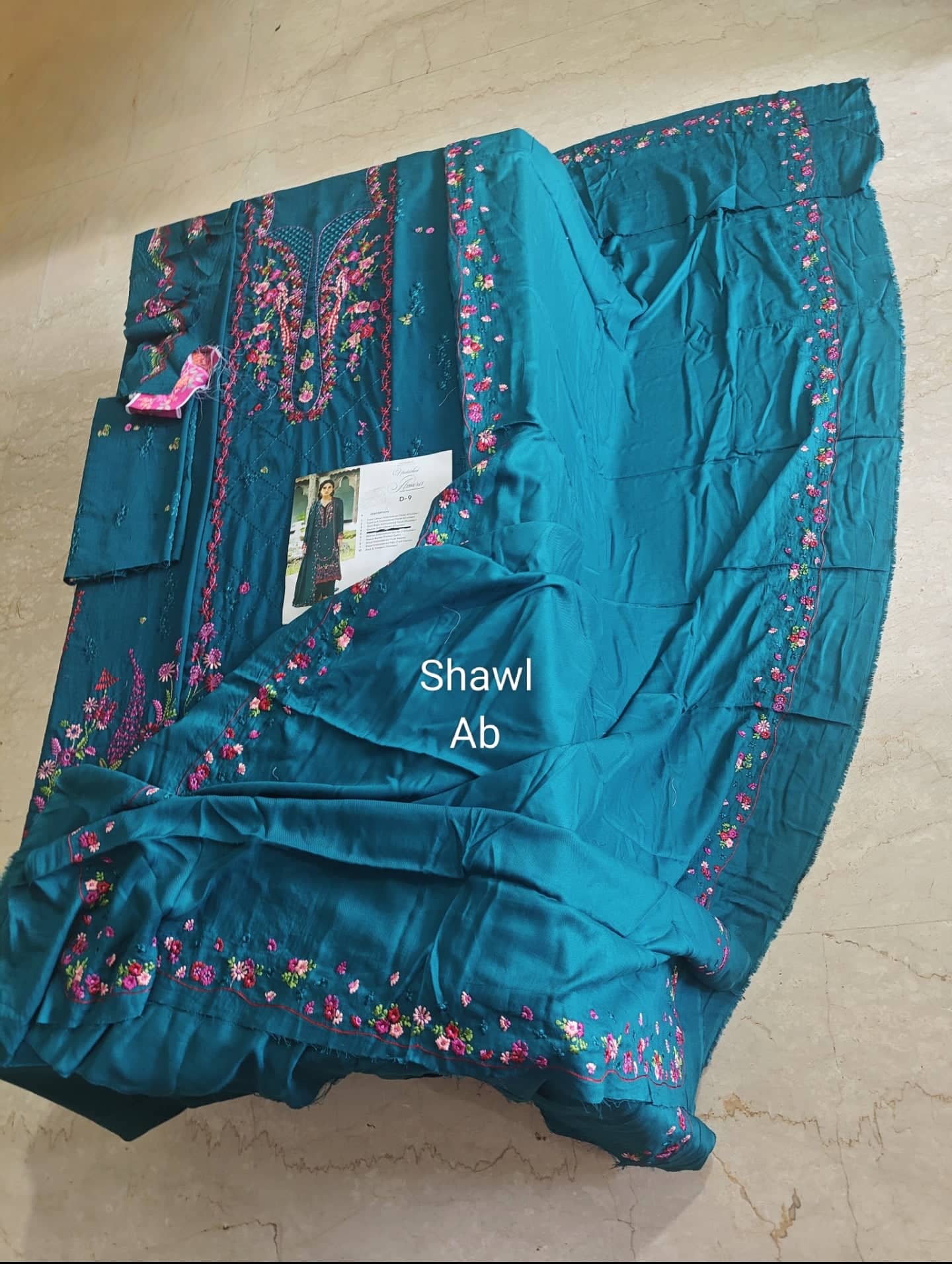 Open Pic/Republic Womens Wear Amaris/Winter/Teal/Khaddar