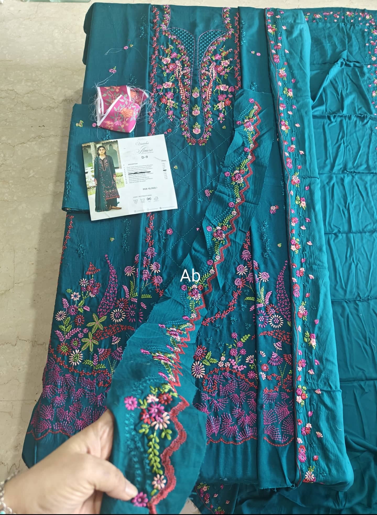 Open Pic/Republic Womens Wear Amaris/Winter/Teal/Khaddar