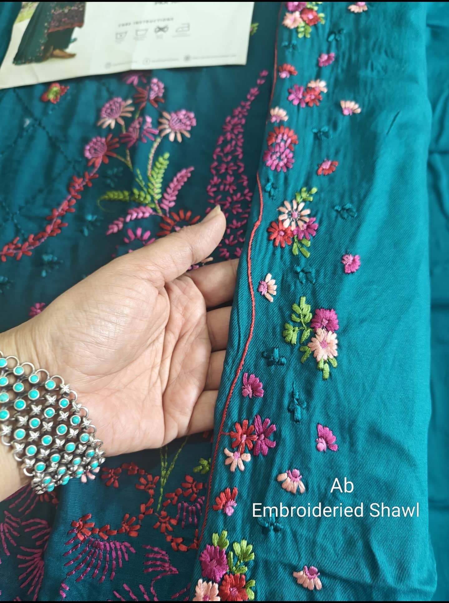 Open Pic/Republic Womens Wear Amaris/Winter/Teal/Khaddar