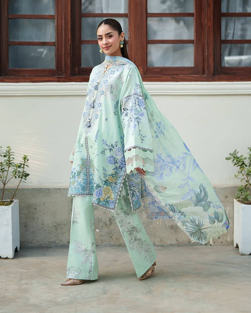 Roheenaz Whispered Floral/Soft Meadow/Mint Green