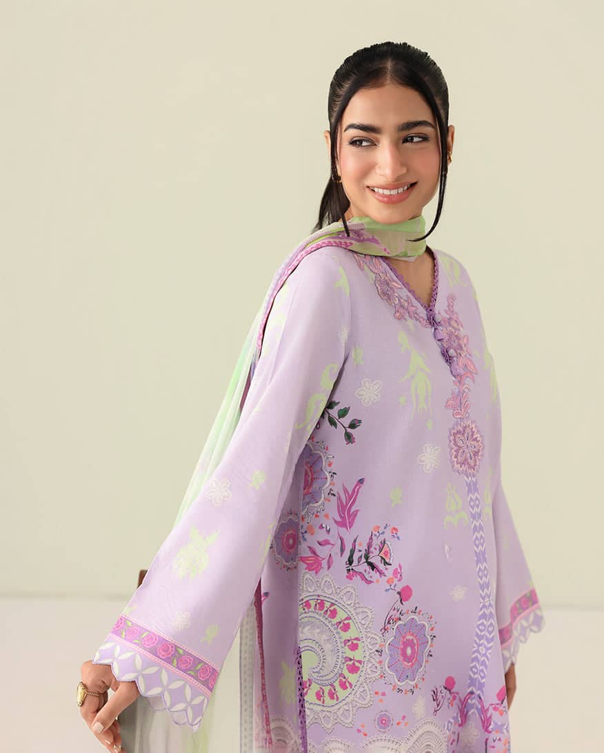 Roheenaz Rosette Lawn/Azure Days/Chiffon Dupatta