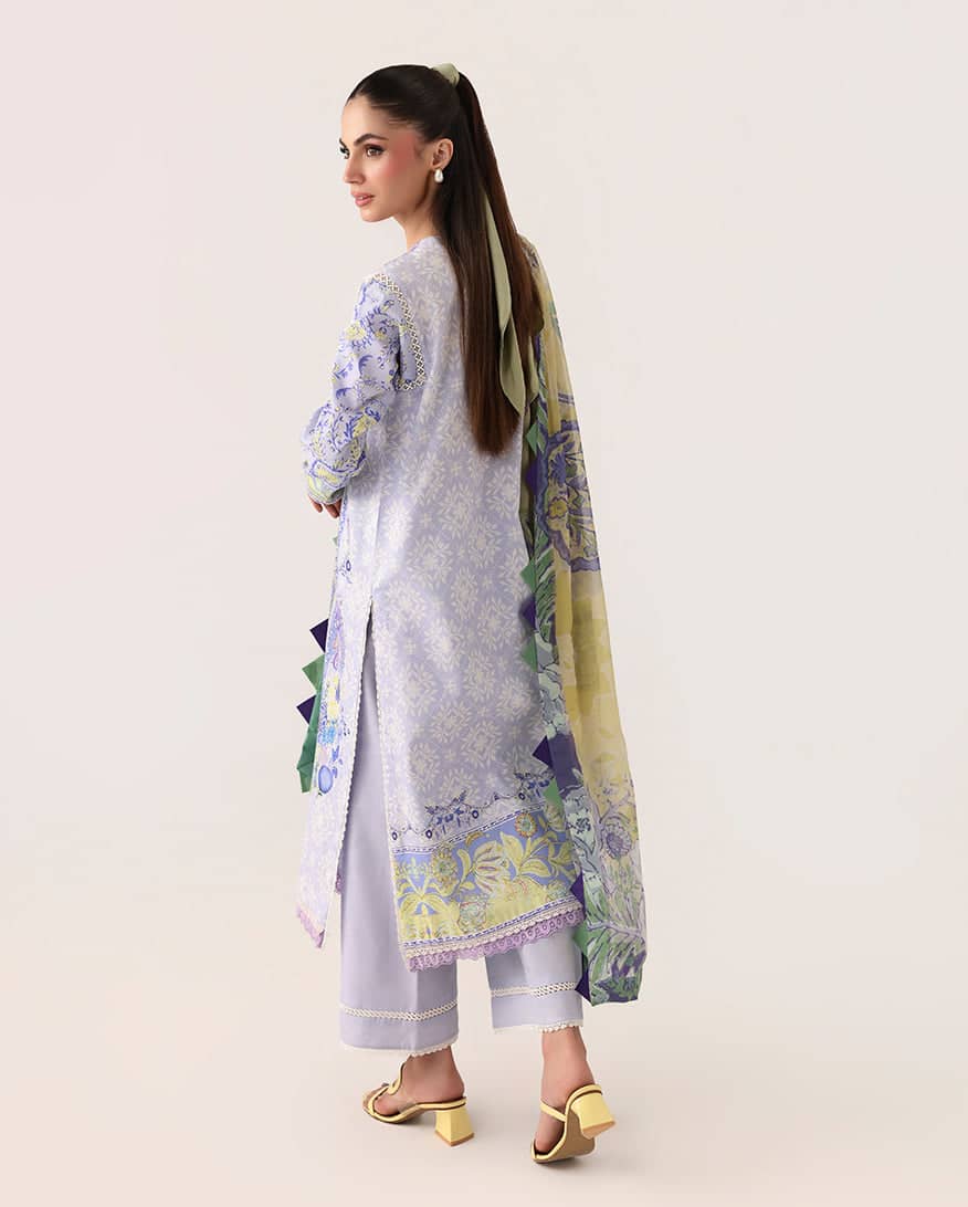 Roheenaz Rosette Lawn/Blush Meadow/Silk Dupatta