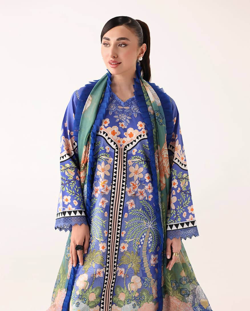 Roheenaz Rosette Lawn/Breeze Of Dawn/Silk Dupatta