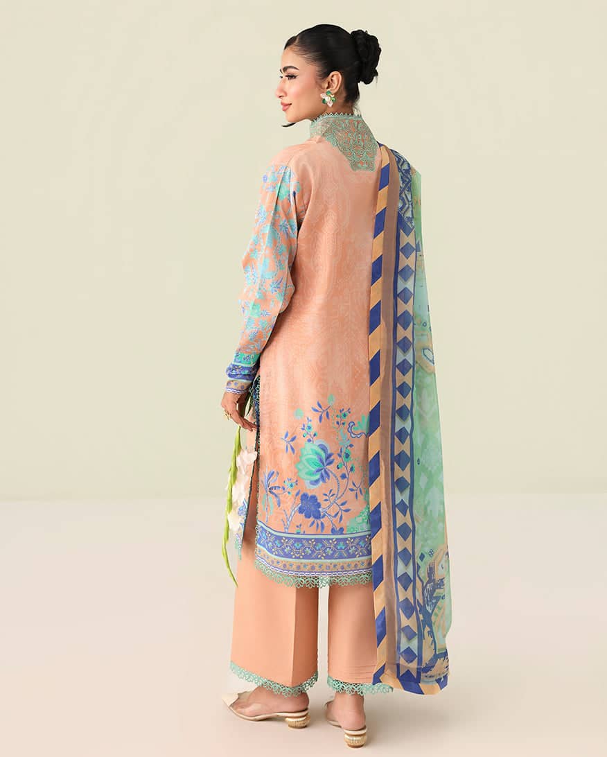 Roheenaz Rosette Lawn/Weave of Light/Silk Dupatta