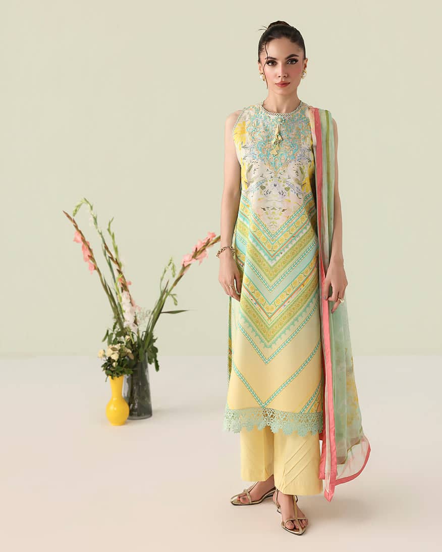 Roheenaz Rosette Lawn/Whispering Wind/Chiffon Dupatta
