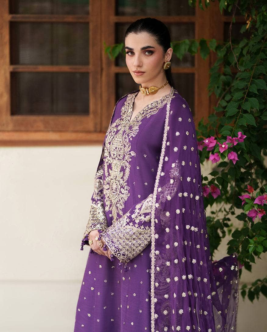 Roheenaz Mah E Noor Silk/Rukhsaar/Deep Purple
