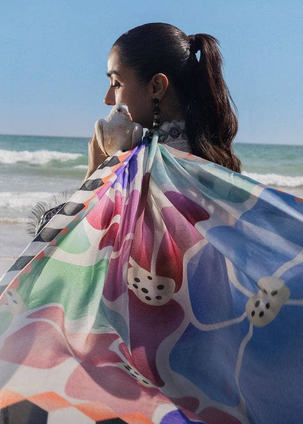 Restocked/Sadaf Fawad Khan Siraa Lawn/Kantha Rose