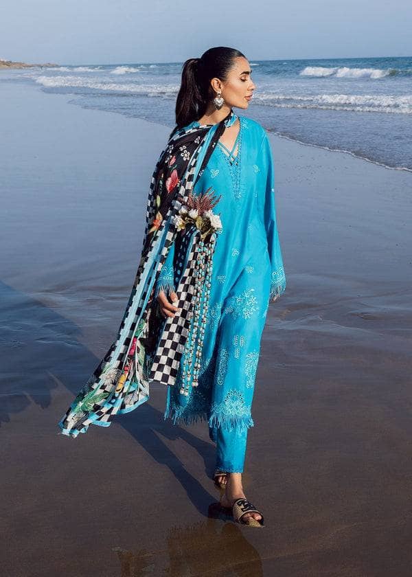 Restocked/Sadaf Fawad Khan Siraa Lawn/Mystic Sea