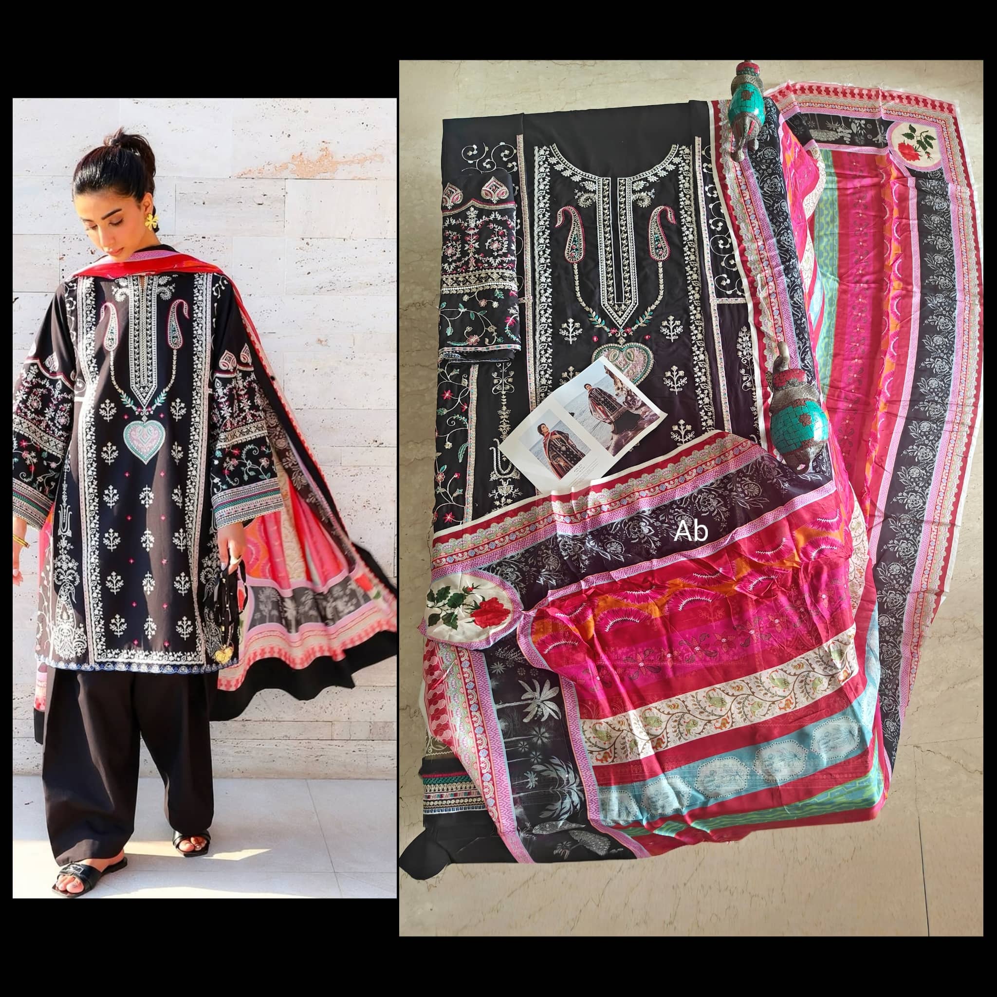 Open Pic/Sale‼️Sadaf Fawad Khan Siraa Lawn 26/Kohl