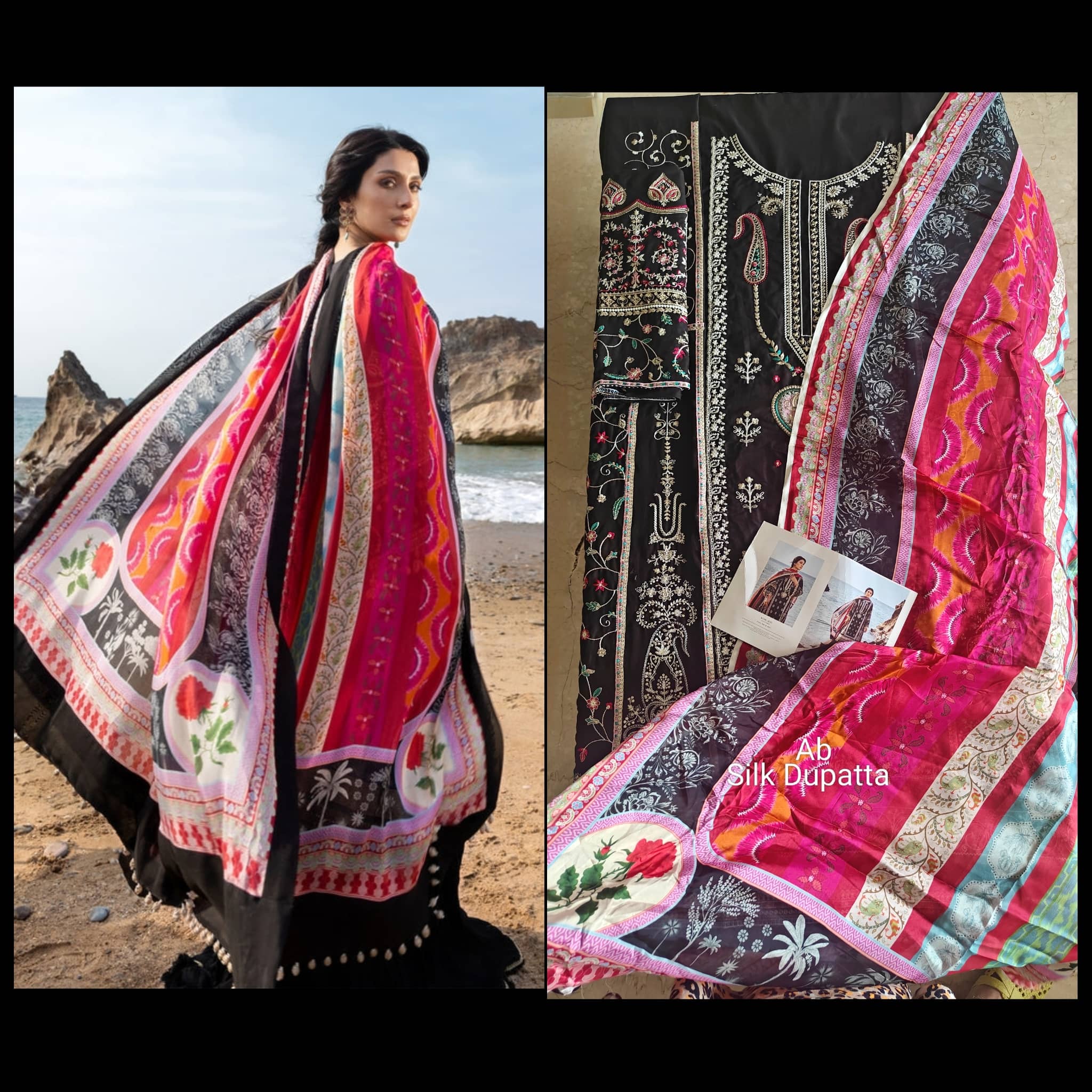 Open Pic/Sale‼️Sadaf Fawad Khan Siraa Lawn 26/Kohl