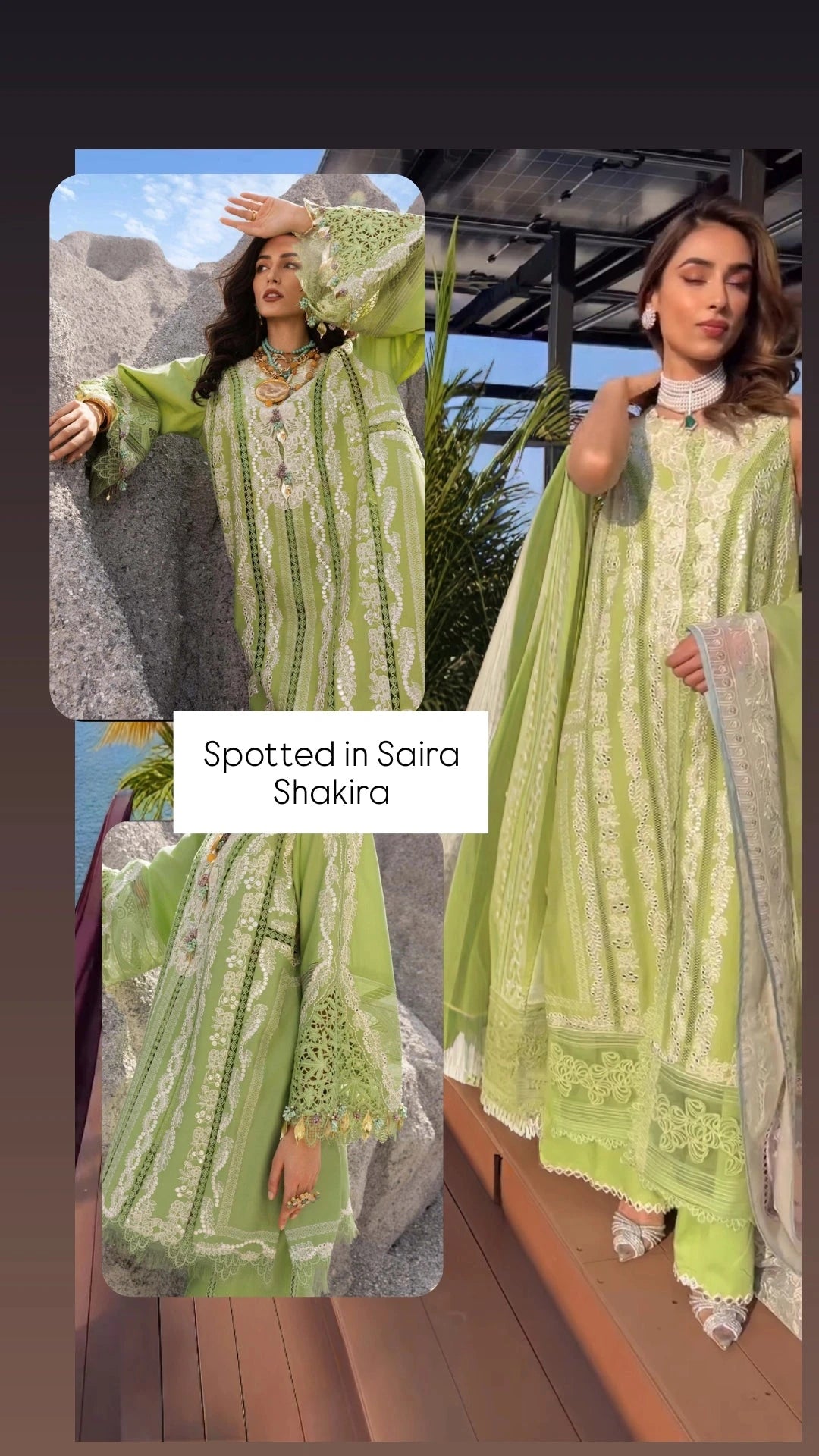 Spotted in Saira Shakira Lawn 25/NADINE-B/Pear