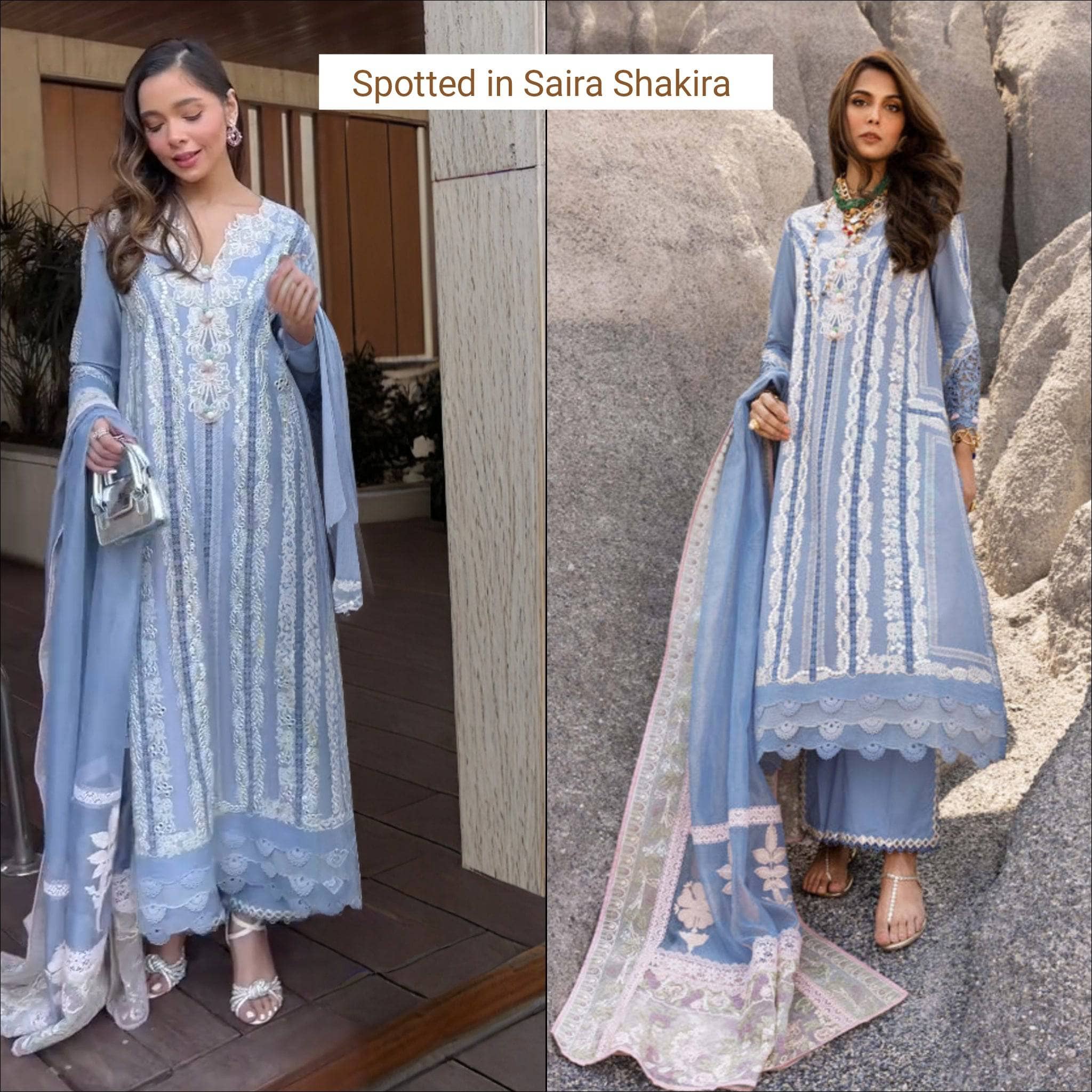 Spotted in Saira Shakira Lawn 25/NADINE-A/Periwinkle