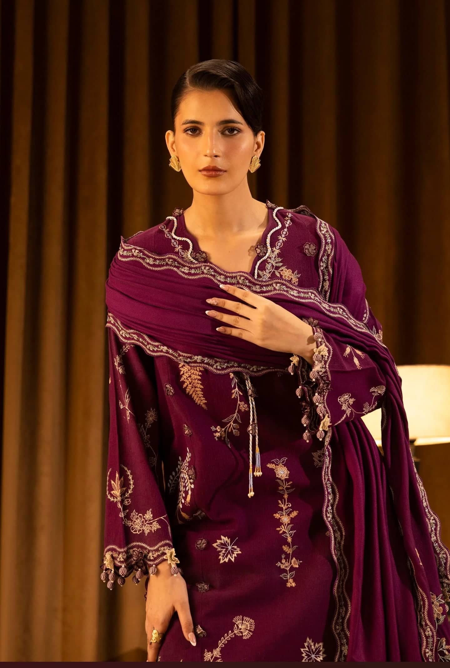 Sana Safinaz Luxury Winter Collection Sana Safinaz Muzlin Winter 25/11 B