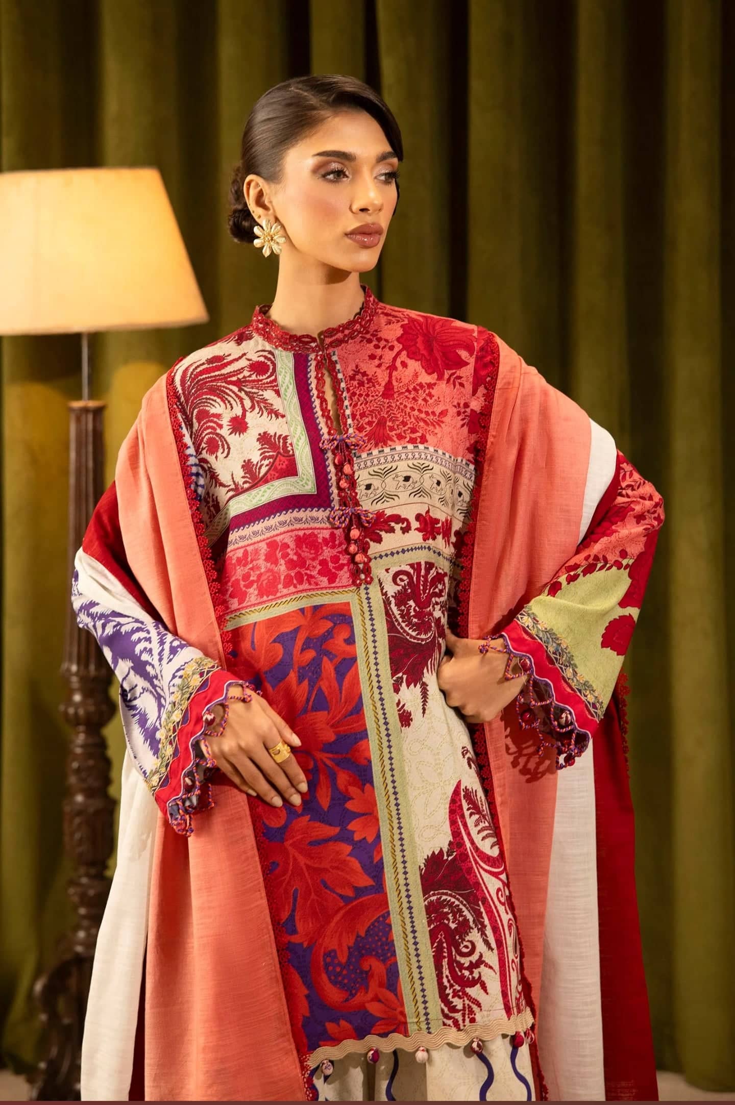 Sana Safinaz Luxury Winter Collection Sana Safinaz Muzlin Winter 25/18 A