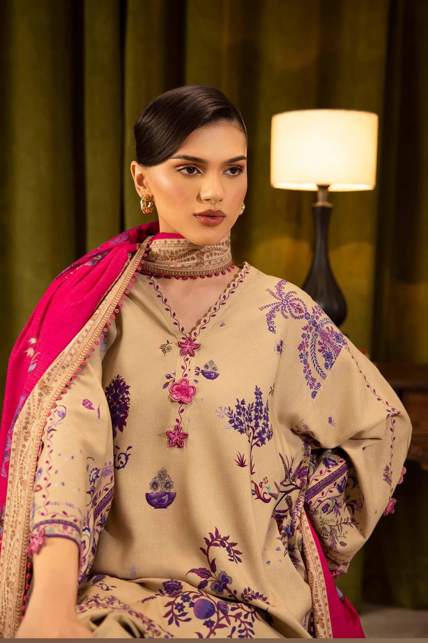Sana Safinaz Luxury Winter Collection Sana Safinaz Muzlin Winter 25/19A