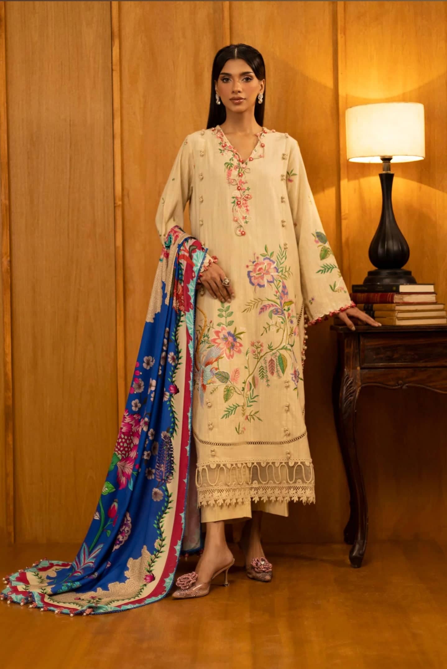 Sana Safinaz Luxury Winter Collection Sana Safinaz Muzlin Winter 25/1A