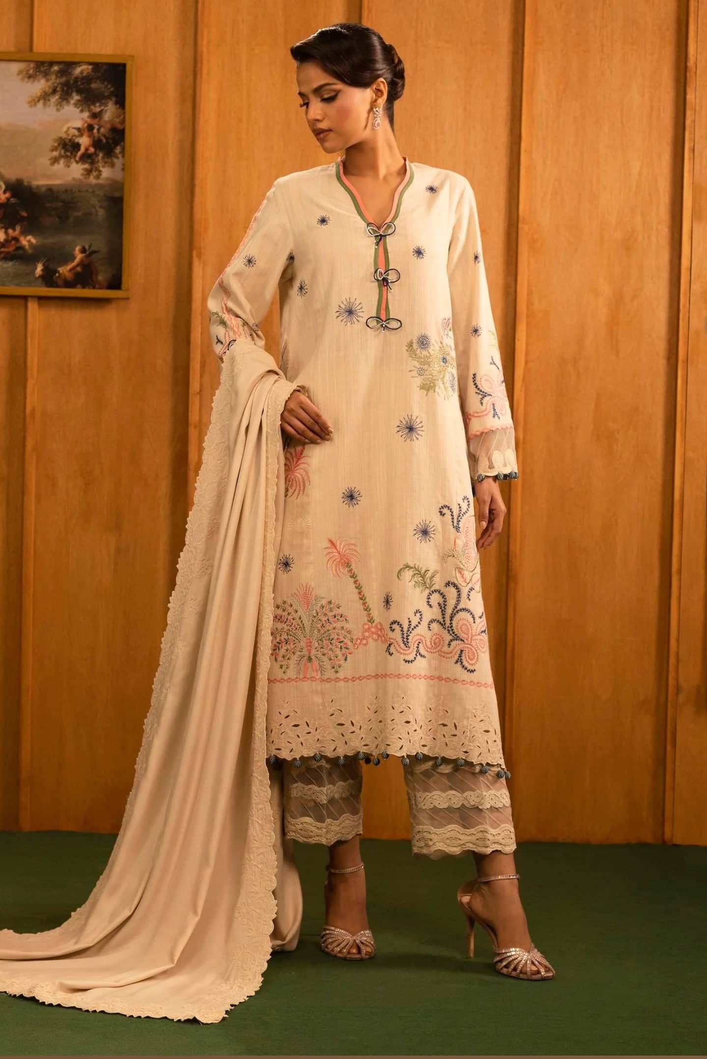 Sana Safinaz Luxury Winter Collection Sana Safinaz Muzlin Winter 25/3B