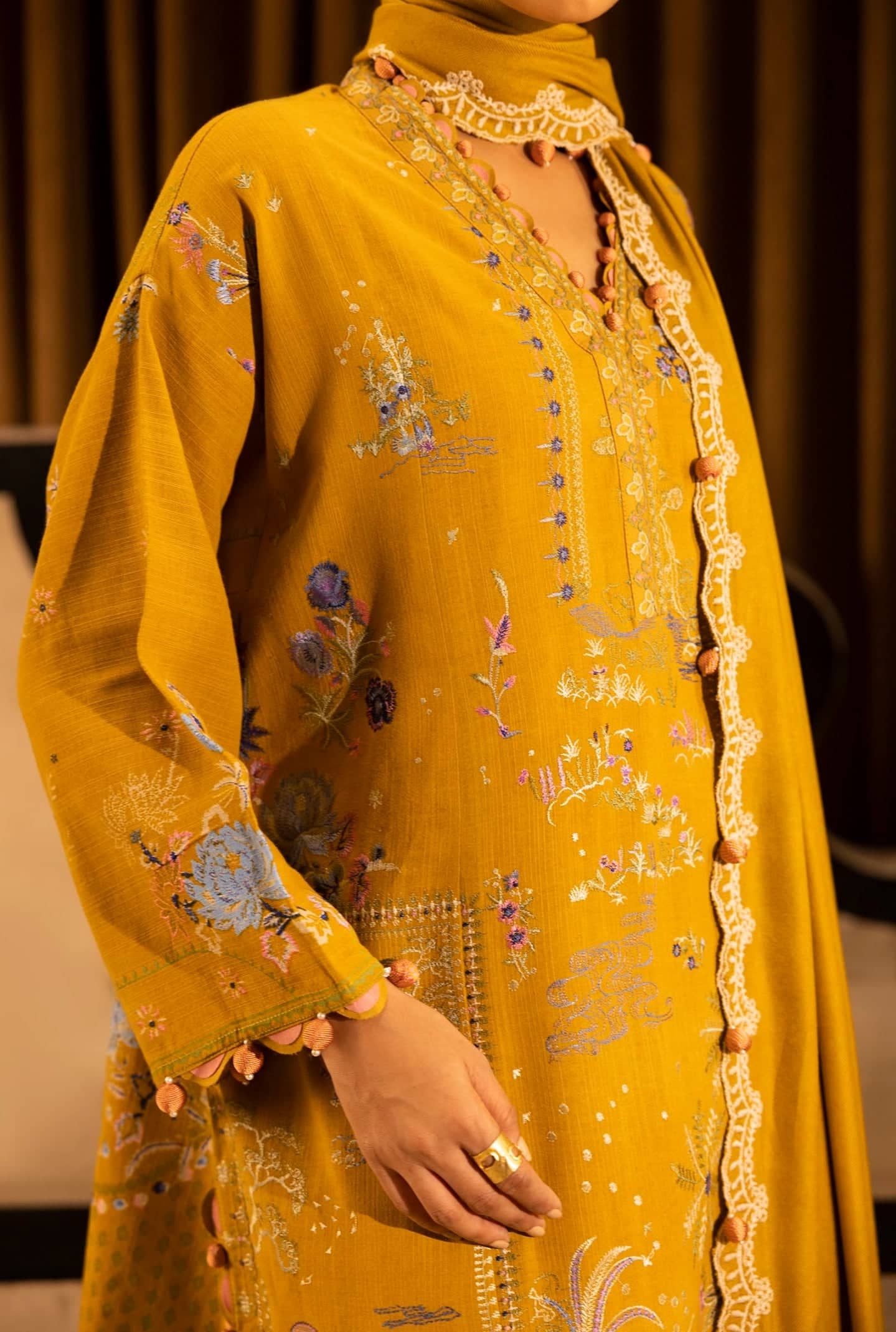 Sana Safinaz Luxury Winter Collection Sana Safinaz Muzlin Winter 25/7B