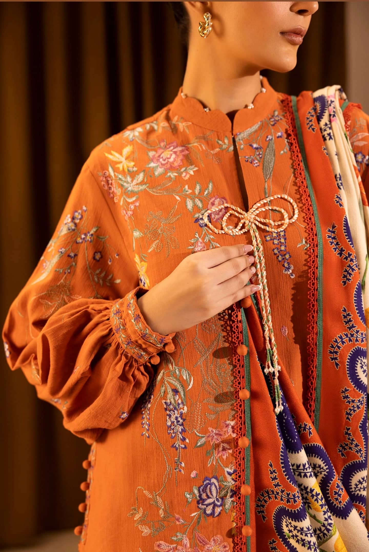 Sana Safinaz Luxury Winter Collection Sana Safinaz Muzlin Winter 25/9B