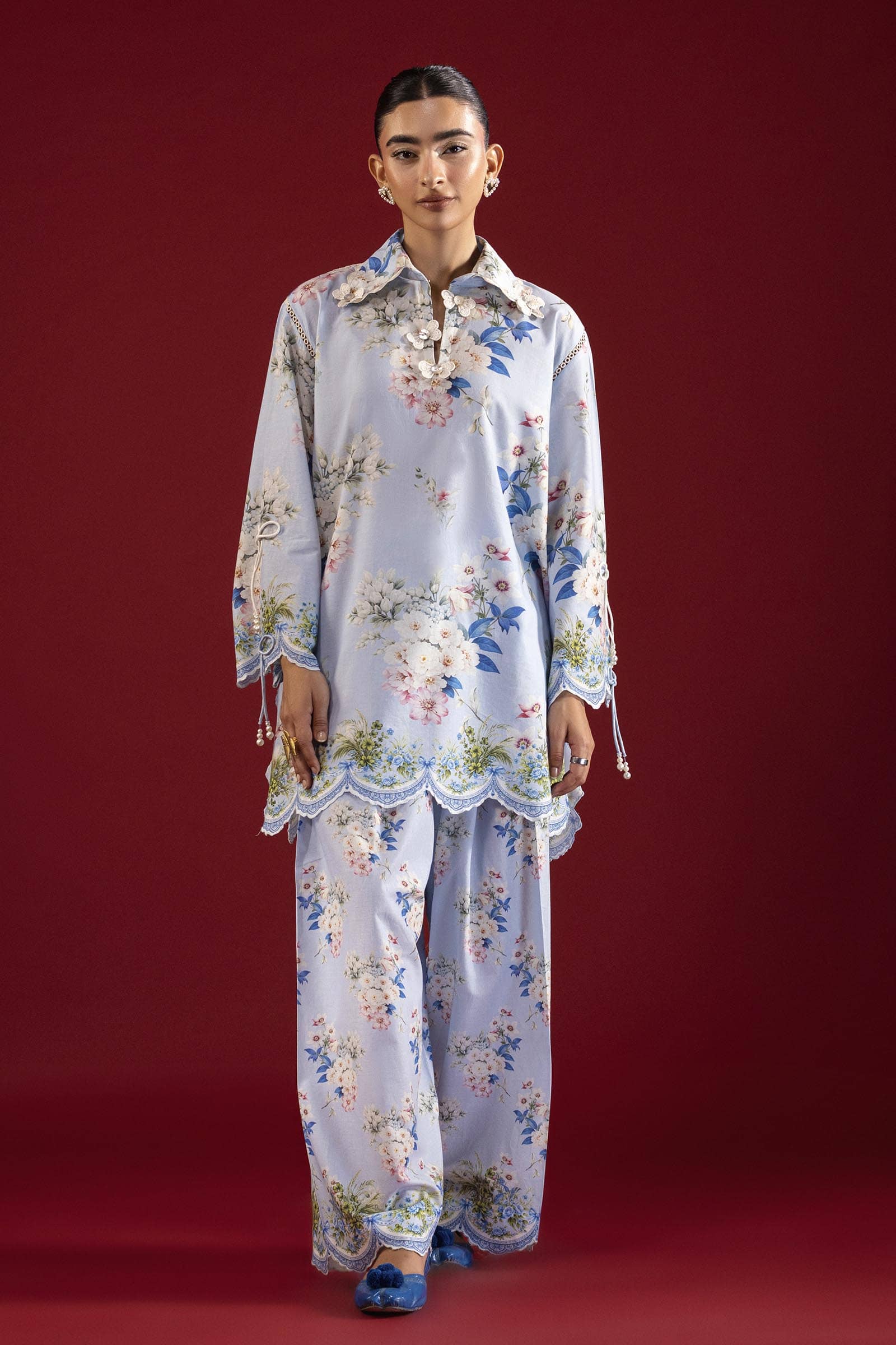 Sana Safinaz Mahay 26/Vol 4/1A/Shirt Bottom Set