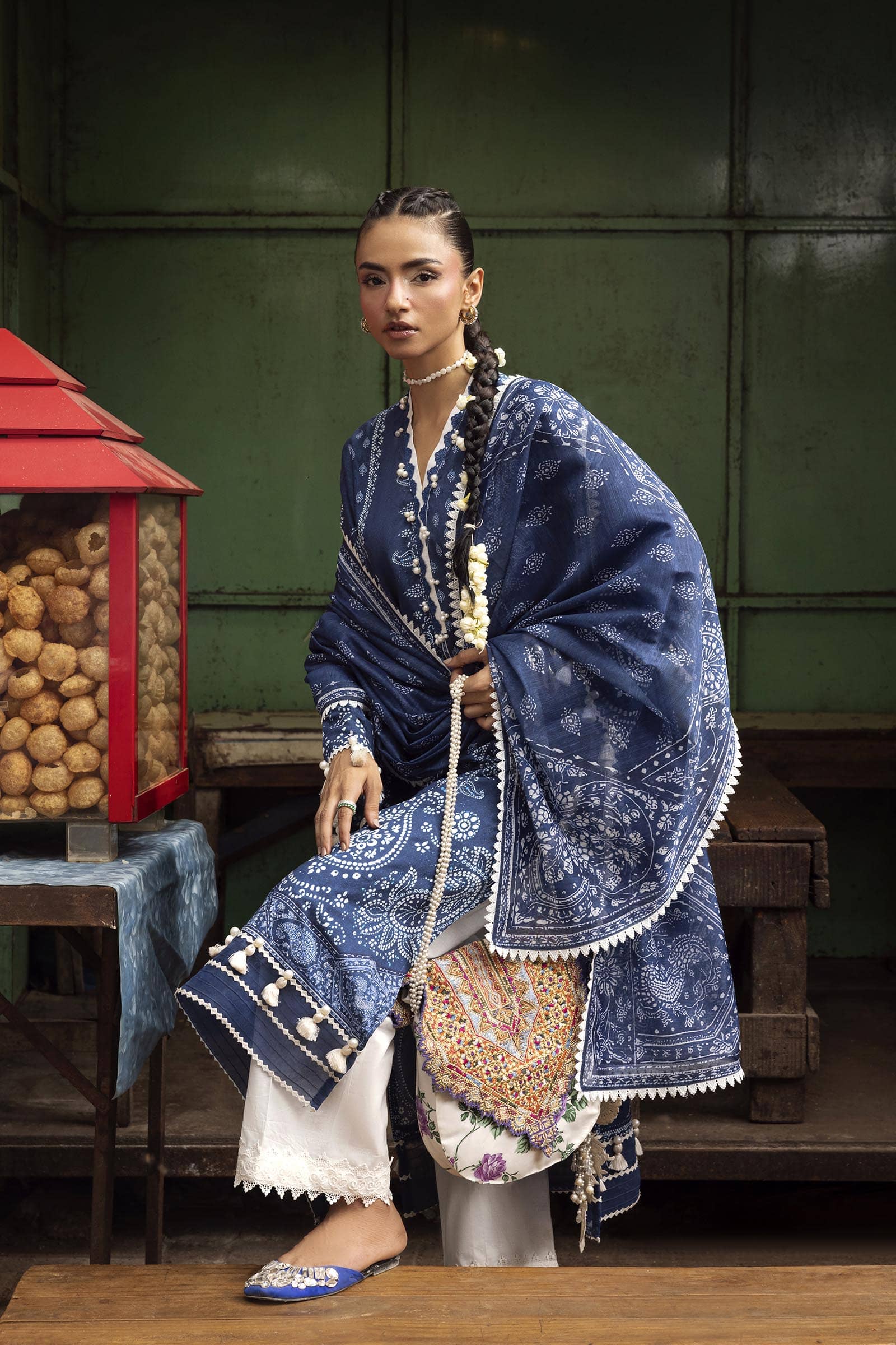 Sana Safinaz Mahay 26/Vol4/4A/Shirt Dupatta Set