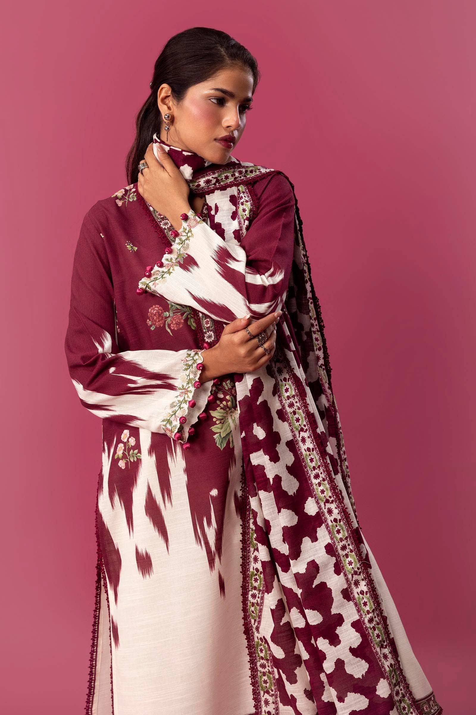 Restocked/Sana Safinaz Mahay Fall Edit 24/Shirt Dupatta/21A