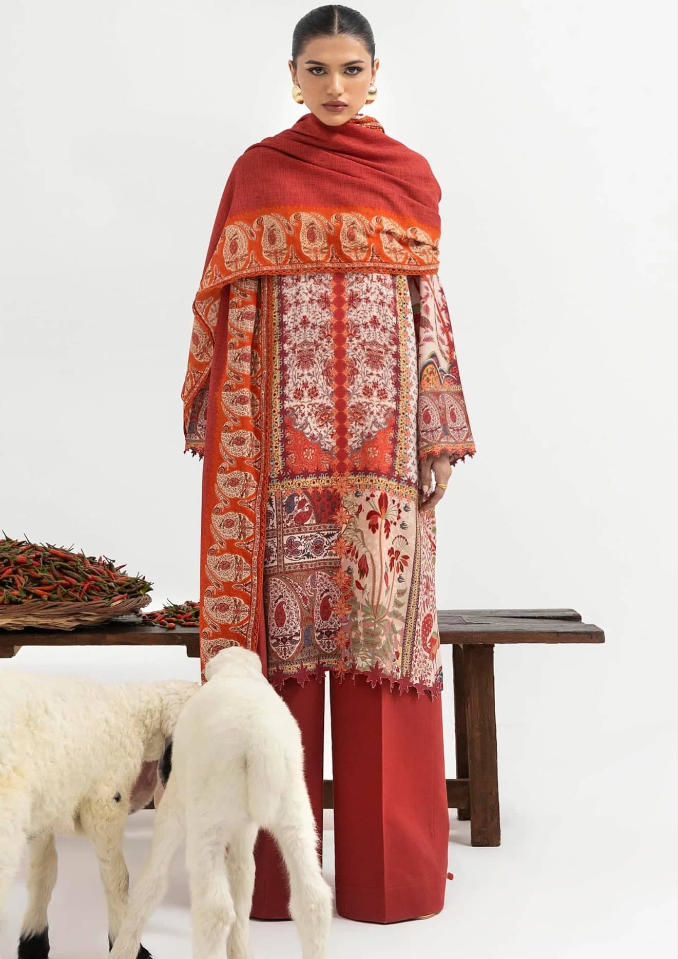 Sana Safinaz Mahay Luxury Winter Brands Sana Safinaz Mahay Winter 25/Linen Suit/3 A