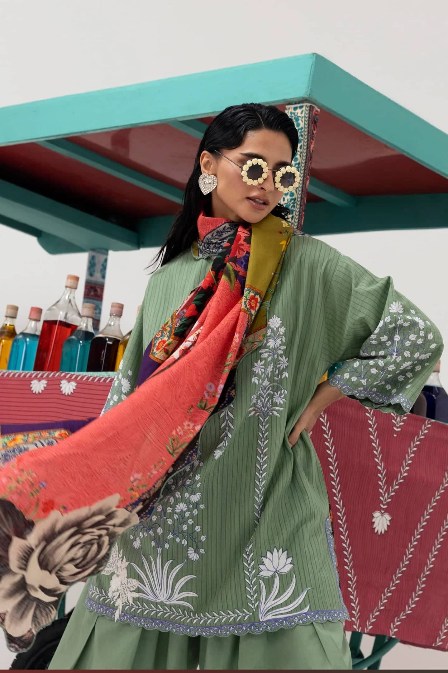 Sana Safinaz Mahay Luxury Winter Brands Sana Safinaz Mahay Winter 25/Slub Linen Suit/6B