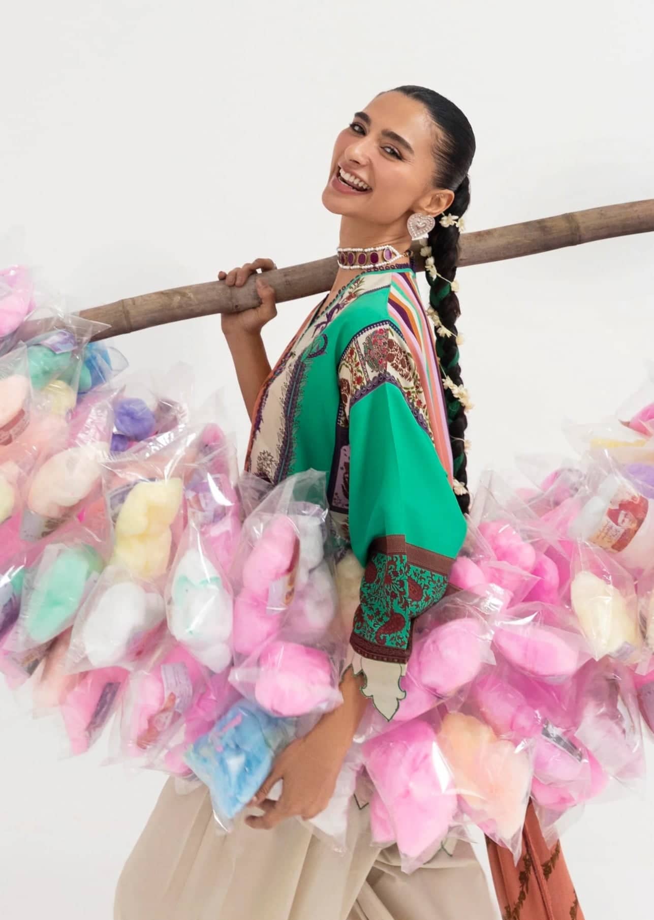 Sana Safinaz Mahay Luxury Winter Brands Sana Safinaz Mahay Winter 25/Slub Linen Suit/7B/Shirt Dupatta Set