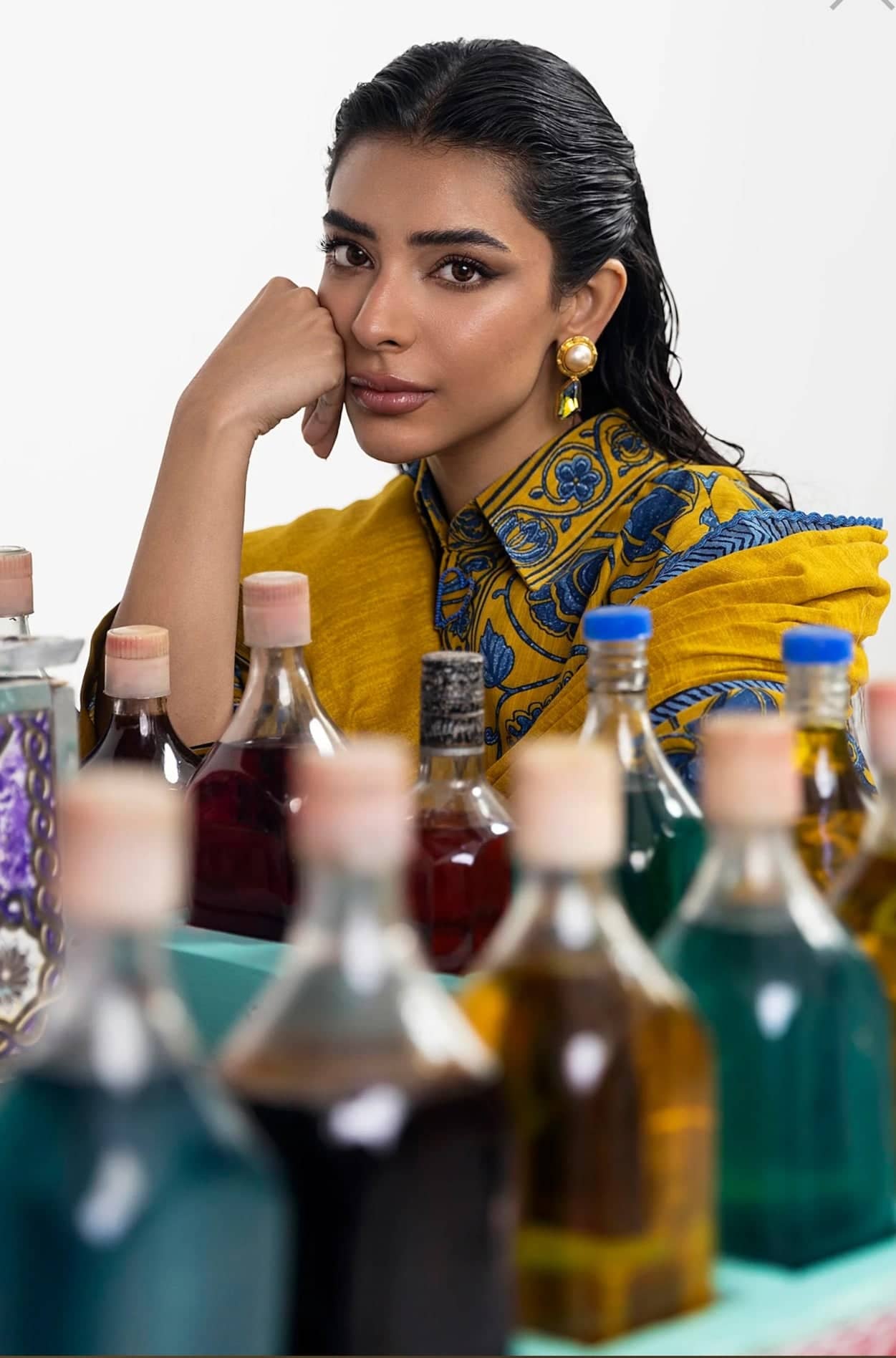 Sana Safinaz Mahay Luxury Winter Brands Sana Safinaz Mahay Winter 25/Slub Linen Suit/8B/Shirt Dupatta Set