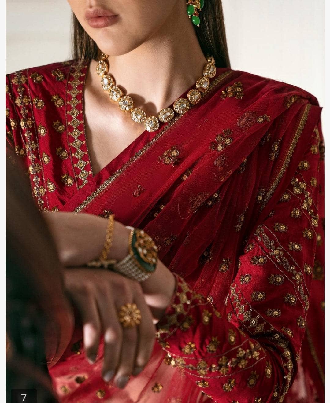Sapphire Festive Formals/Embroidered Net Saree
