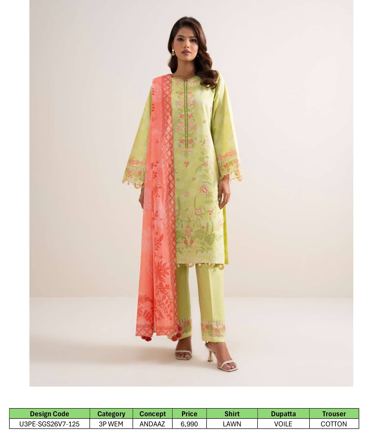 Sapphire Andaaz Luxury Lawn 26/U3PE-SGS26V7-125