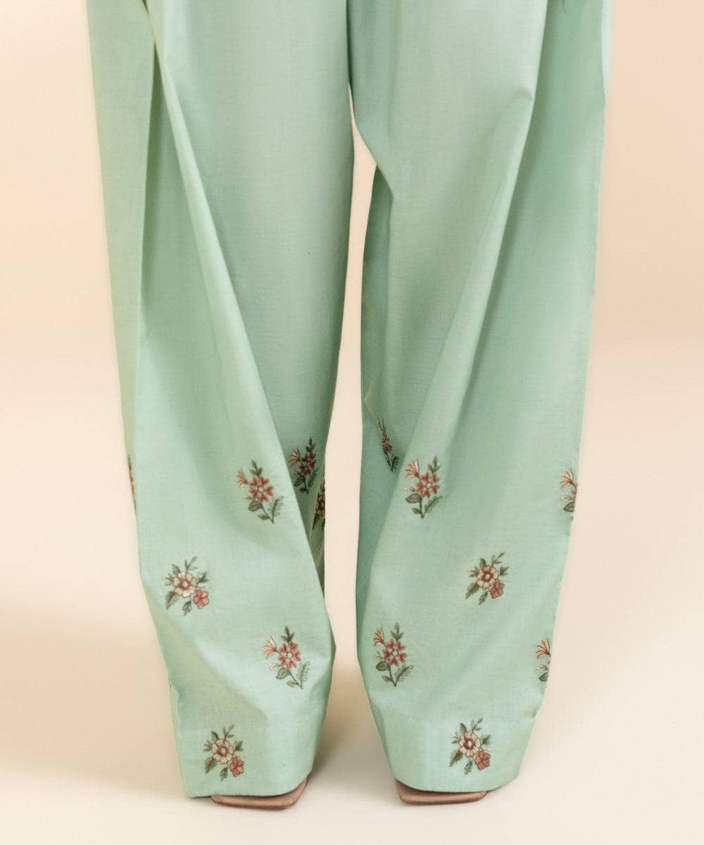 Sapphire Intermix 25/Embroidered Cotton Suit/Aqua
