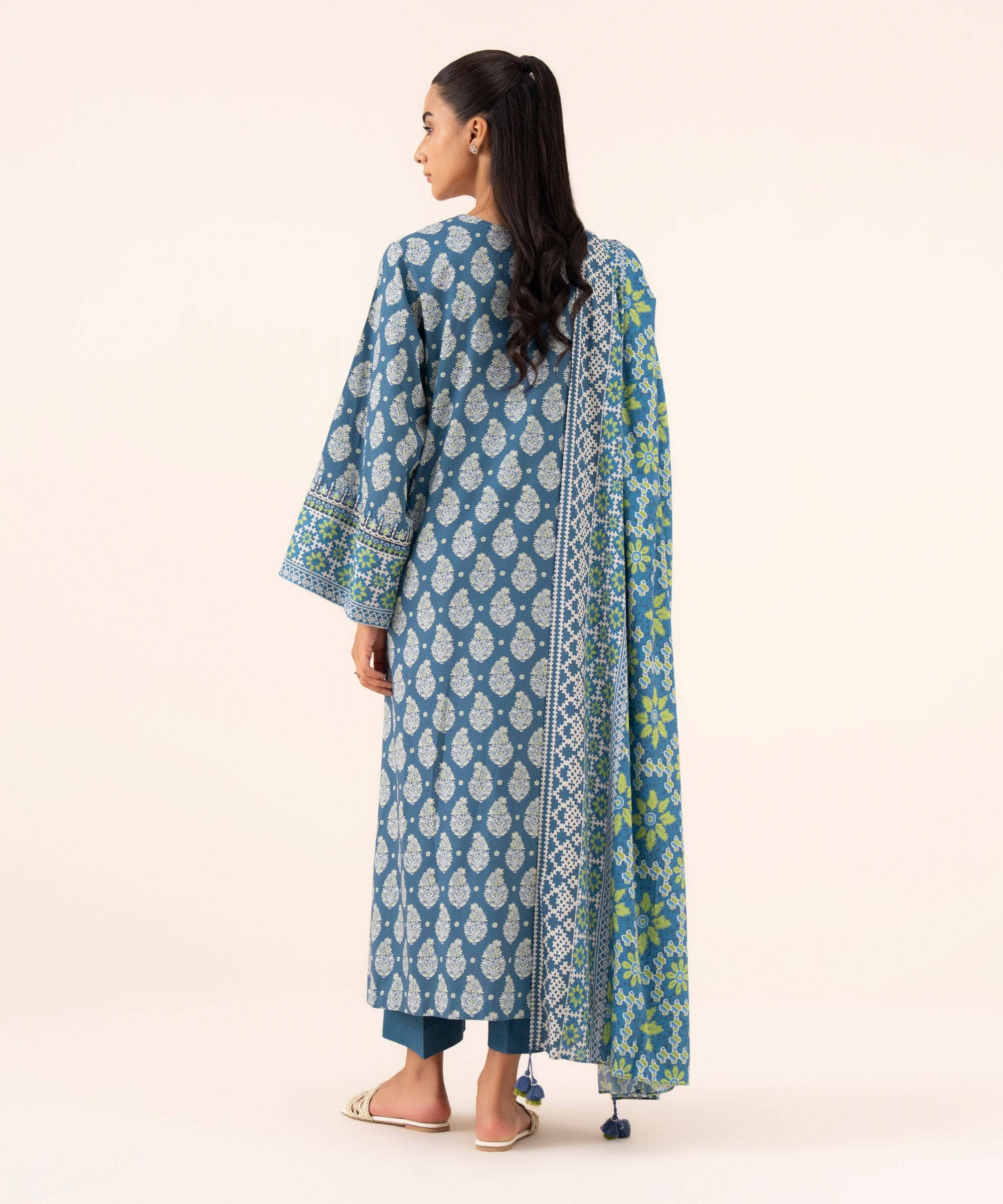 Sapphire Winter Essentials/Embroidered Dobby Suit/U3PE-DY25V7-13/Blue