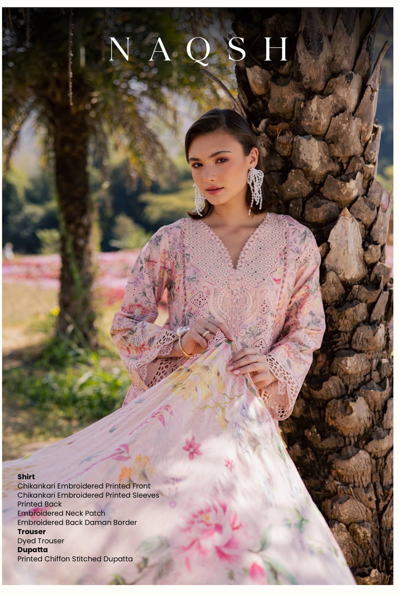 Aabyaan Shezlyn Chikankari Lawn/Naqsh
